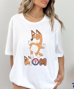 Texas Rangers Smiling Dancing Bluey Mom shirt