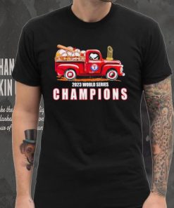 Texas Rangers Snoopy drive red truck 2023 World Series Champions shirt