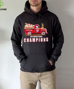 Texas Rangers Snoopy drive red truck 2023 World Series Champions hoodie, sweater, longsleeve, shirt v-neck, t-shirt