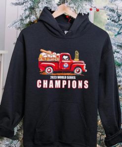 Texas Rangers Snoopy drive red truck 2023 World Series Champions hoodie, sweater, longsleeve, shirt v-neck, t-shirt