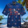 Texas Rangers Tropical Baseball And Palm Hawaiian Shirt