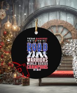 Texas Rangers WS Champions Abbey Road Warriors 2023 Signatures Ornament