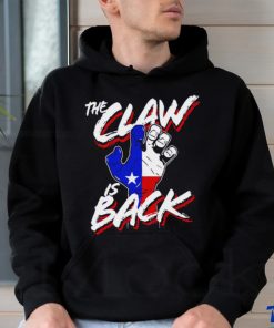 Texas Rangers the Claw is back hand shirt