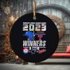 Texas Rangers undefeated 2023 signatures ornament