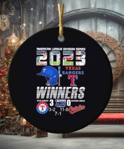 Texas Rangers vs Baltimore Orioles ALDS 2023 ornament