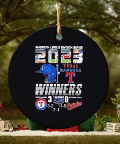 Texas Rangers vs Baltimore Orioles ALDS 2023 ornament