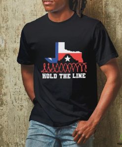 Texas Razor Wire Hold The Line Flag Shirt