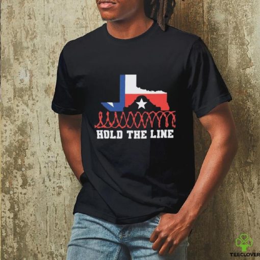 Texas Razor Wire Hold The Line Flag Shirt