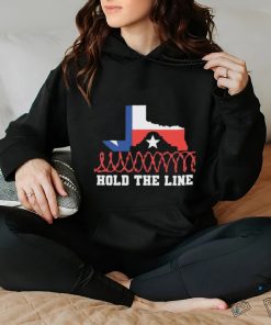 Texas Razor Wire Hold The Line Flag Shirt