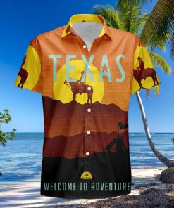 Texas Retro Style Travel Summer 3D Hawaiian Shirt Gift For Men And Women Fans