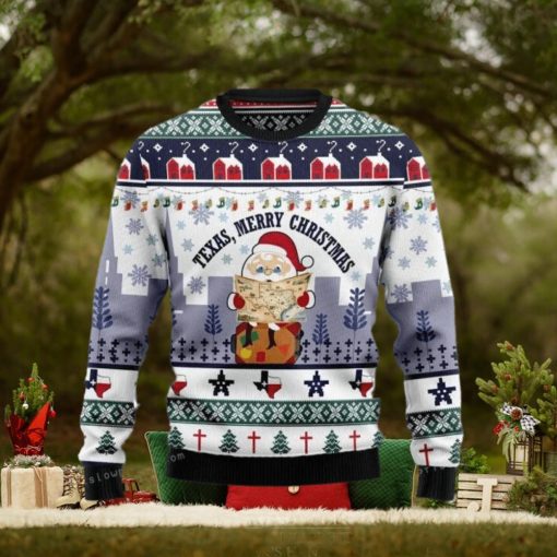 Texas Santa Christmas Ugly Sweater Party
