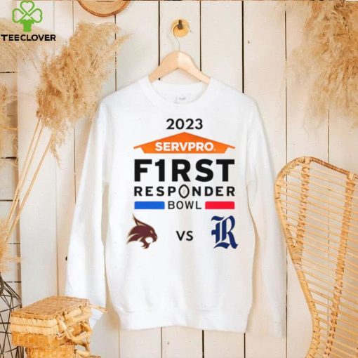 Texas State Bobcat vs Rice Owls 2023 Servpro F1rst Responder Bowl hoodie, sweater, longsleeve, shirt v-neck, t-shirt