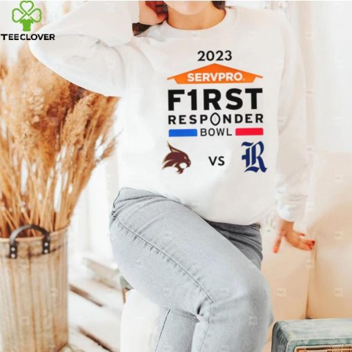 Texas State Bobcat vs Rice Owls 2023 Servpro F1rst Responder Bowl hoodie, sweater, longsleeve, shirt v-neck, t-shirt