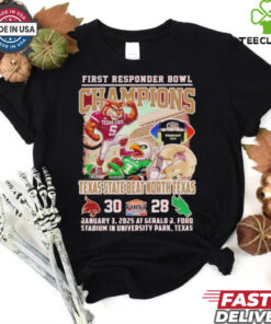Texas State Bobcats Beat North Texas First Responder Bowl Champions Jan 3 2025 shirt
