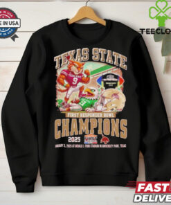 Texas State Bobcats First Responder Bowl Champions Jan 3 2025 At Gerald J Ford Stadium In University Park Texas shirt