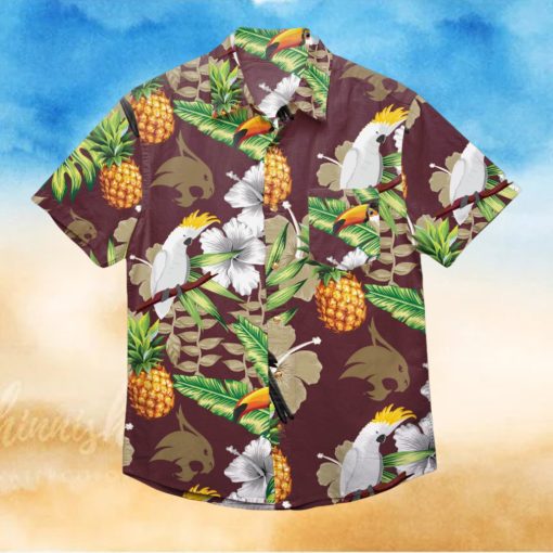 Texas State Bobcats Floral Hawaiian Shirt