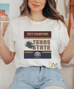 Texas State Bobcats Football Are 2023 First Responder Bowl Champions T Shirt