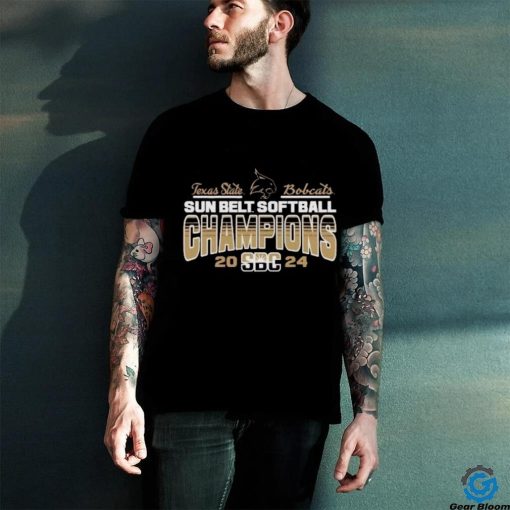 Texas State Bobcats Sun Belt Softball Champions 2024 Shirt