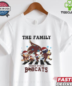 Texas State Bobcats X Family Bluey Merry Christmas 2024 Shirt