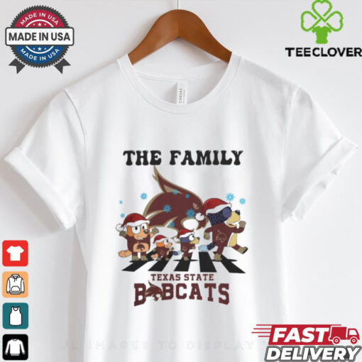 Texas State Bobcats X Family Bluey Merry Christmas 2024 Shirt