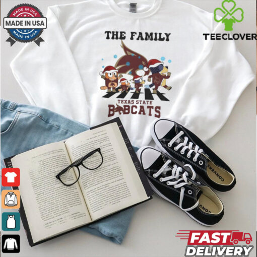 Texas State Bobcats X Family Bluey Merry Christmas 2024 Shirt