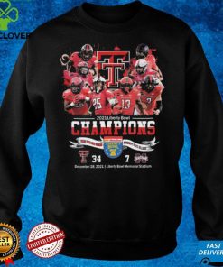 Texas Tech Red Raiders 2021 Liberty Bowl Champions Ncaa Football Graphic Unisex T Shirts