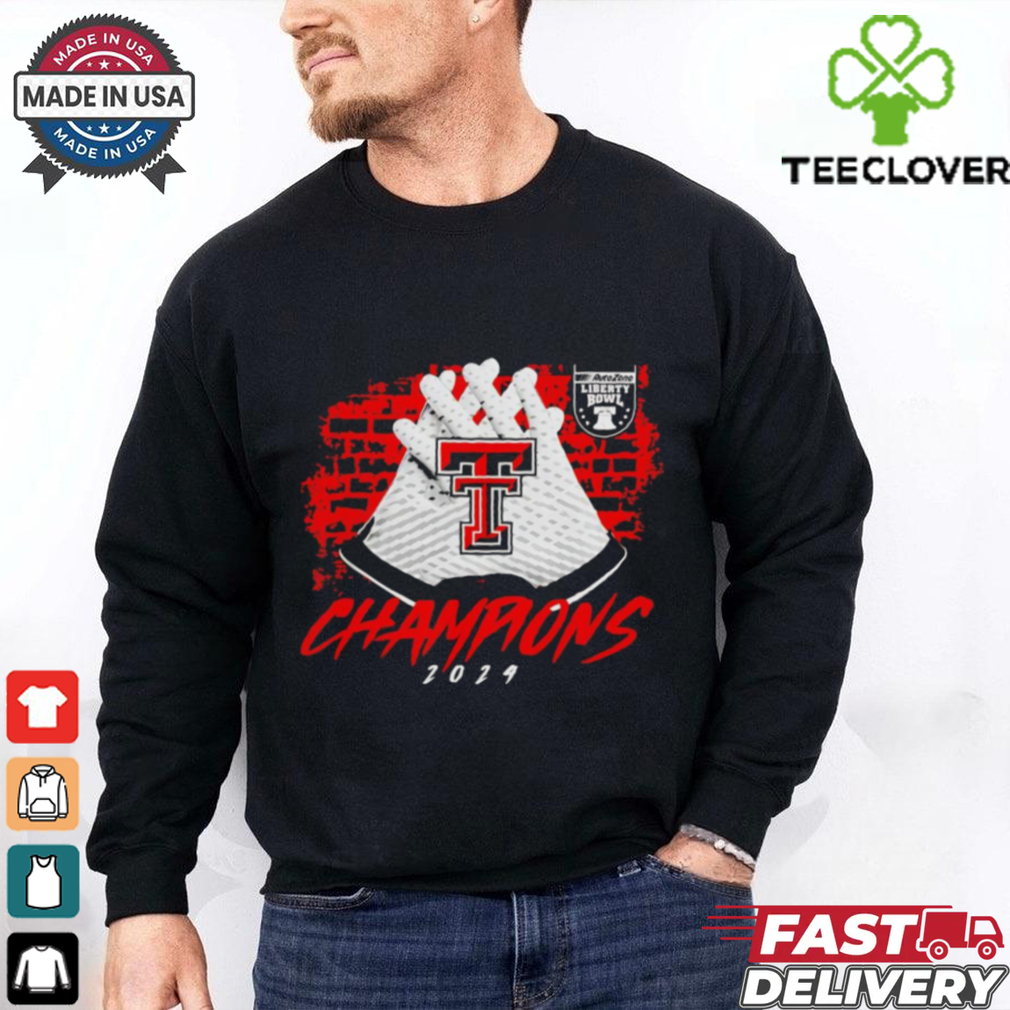 Texas Tech Red Raiders 2024 Liberty Bowl Champions gloves shirt Texas Tech Red Raiders 2024 Liberty Bowl Champions gloves shirt