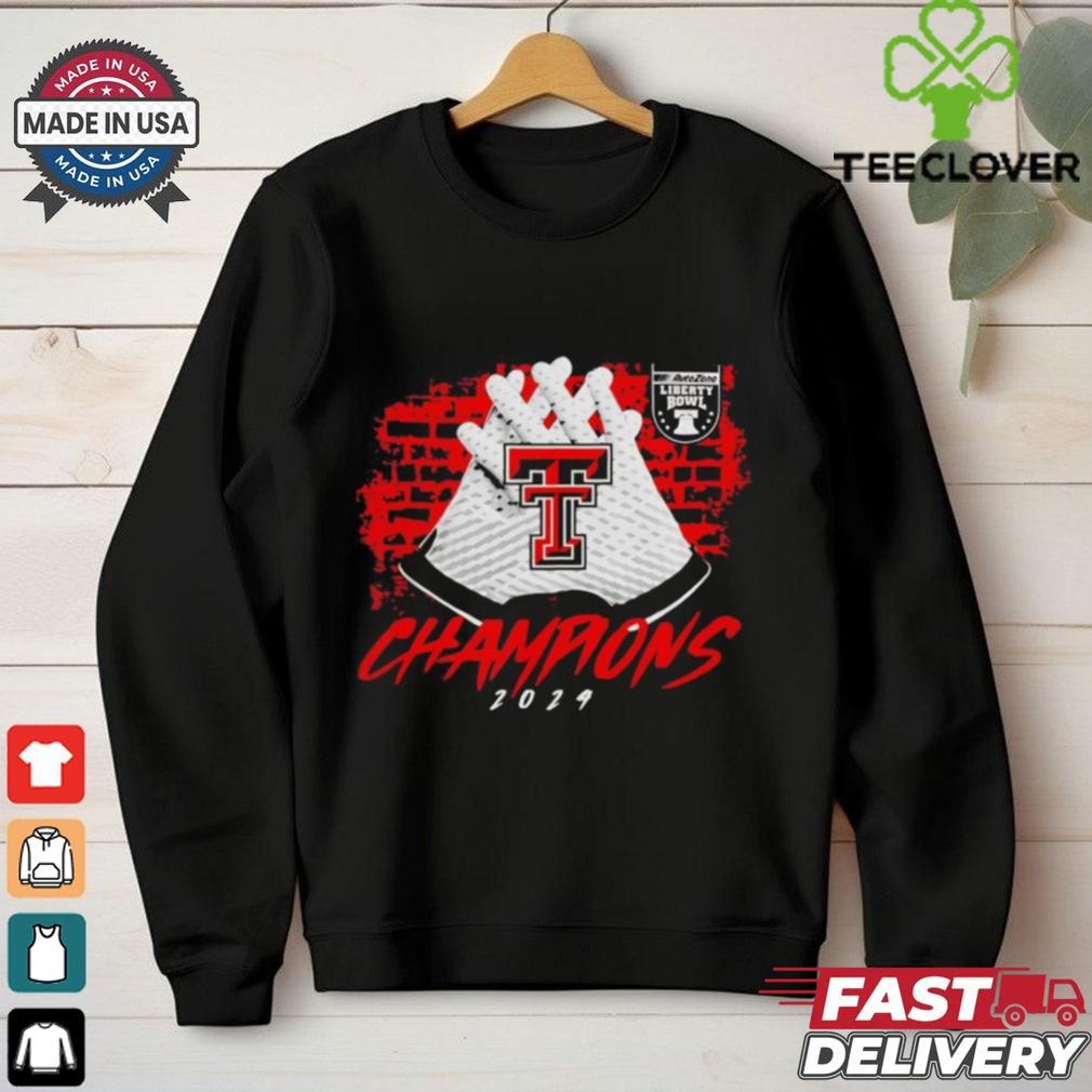 Texas Tech Red Raiders 2024 Liberty Bowl Champions gloves shirt Texas Tech Red Raiders 2024 Liberty Bowl Champions gloves shirt