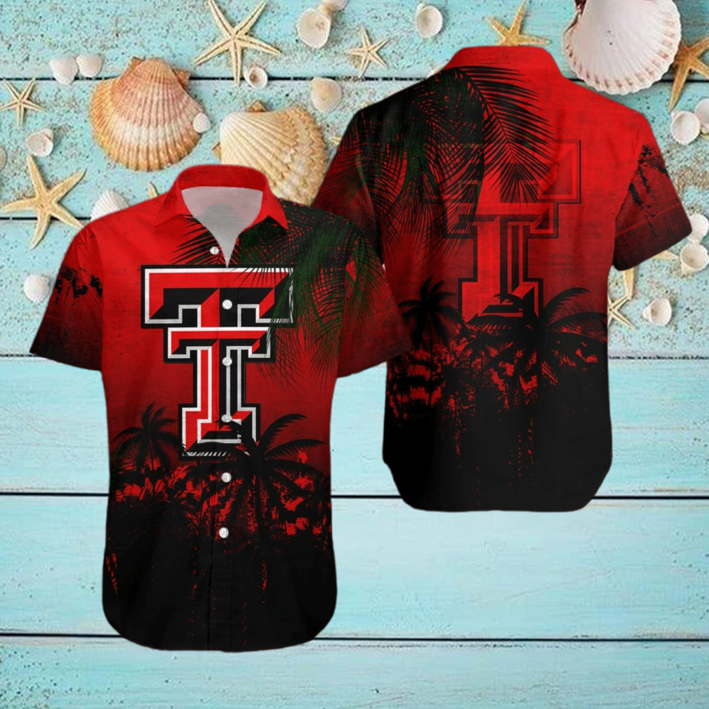 Texas Tech Red Raiders 3D Hawaiian Shirt Coconut Tree Tropical Grunge NCAA Summer Beach For Fans Gift Texas Tech Red Raiders 3D Hawaiian Shirt Coconut Tree Tropical Grunge NCAA Summer Beach For Fans Gift