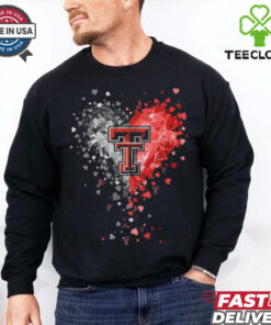 Texas Tech Red Raiders Crystal Heart Shirt 1 Texas Tech Red Raiders Crystal Heart Shirt