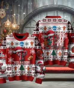 Texas Tech Red Raiders Football They Not Like Us Christmas Ugly Sweater