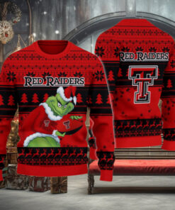Texas Tech Red Raiders Grinch Ugly Christmas Sweater