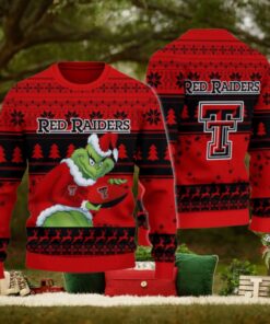 Texas Tech Red Raiders Grinch Ugly Christmas Sweater