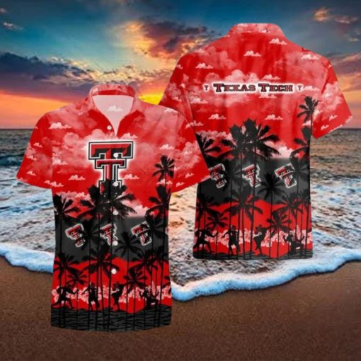 Texas Tech Red Raiders Ncaa Summer Button Up Hawaiian Shirt