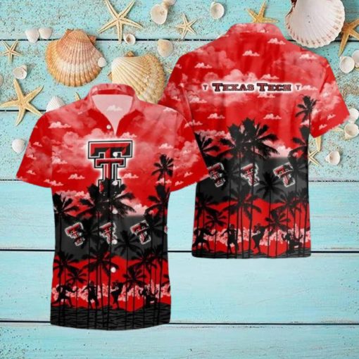 Texas Tech Red Raiders Ncaa Summer Button Up Hawaiian Shirt