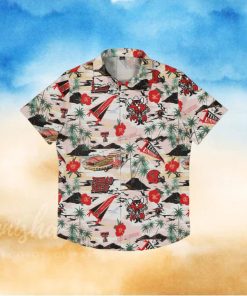 Texas Tech Red Raiders Thematic Stadium Print Hawaiian Shirt