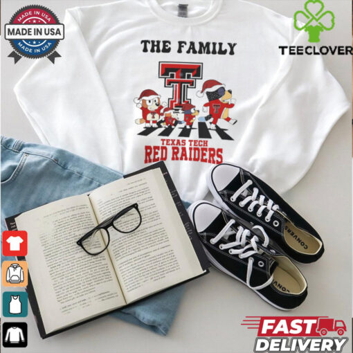 Texas Tech Red Raiders X Family Bluey Merry Christmas 2024 Shirt