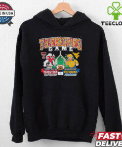 Texas Tech Red Raiders vs West Virginia Mountaineers 2024 Thanksgiving Gameday Shirt