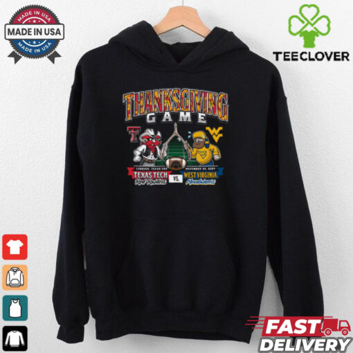 Texas Tech vs West Virginia 2024 Thanksgiving Gameday Long Sleeve Shirt