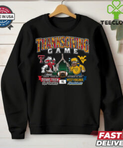 Texas Tech vs West Virginia 2024 Thanksgiving Gameday Long Sleeve Shirt