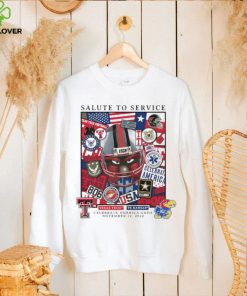 Texas Tech vs. Ku 2022 Salute to service T Shirt 2 Texas Tech vs. Ku 2022 Salute to service T Shirt