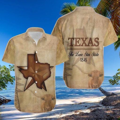 Texas The Lone Star State Tropical Hawaiian Shirt