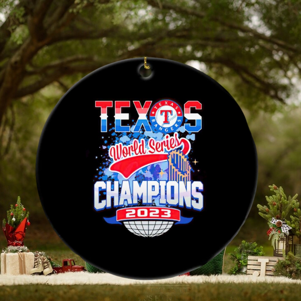 Texas World Series Champions 2023 trophy ornament Texas World Series Champions 2023 trophy ornament