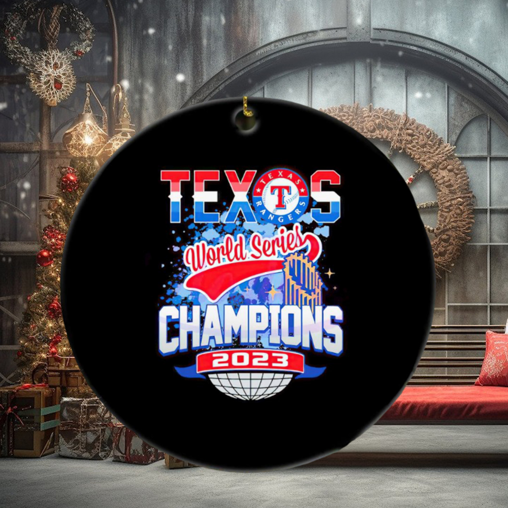 Texas World Series Champions 2023 trophy ornament Texas World Series Champions 2023 trophy ornament