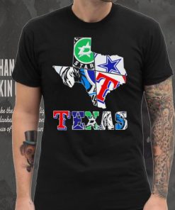 Texas city 4 team sports logo map hoodie, sweater, longsleeve, shirt v-neck, t-shirt