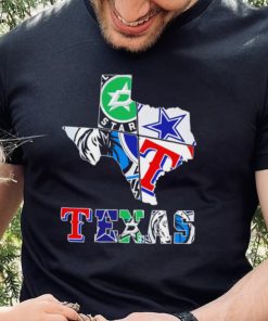 Texas city 4 team sports logo map shirt 6 Texas city 4 team sports logo map shirt