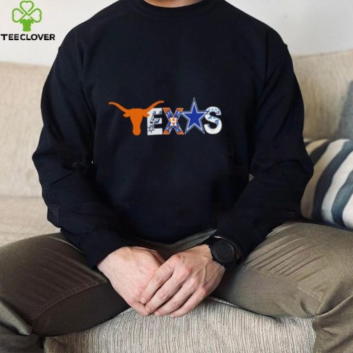 Texas logos Texas Longhorns San Antonio Spurs Houston Astros Dallas Cowboys Texas Legends gift hoodie, sweater, longsleeve, shirt v-neck, t-shirt