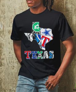 Texas sports teams Stars Cowboys Rangers Mavericks shirt