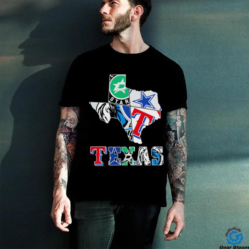 Texas sports teams Stars Cowboys Rangers Mavericks shirt Texas sports teams Stars Cowboys Rangers Mavericks shirt
