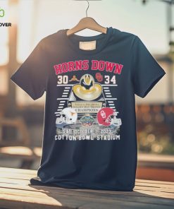 Texas x Oklahoma horns down cotton bowl stadium champions shirt